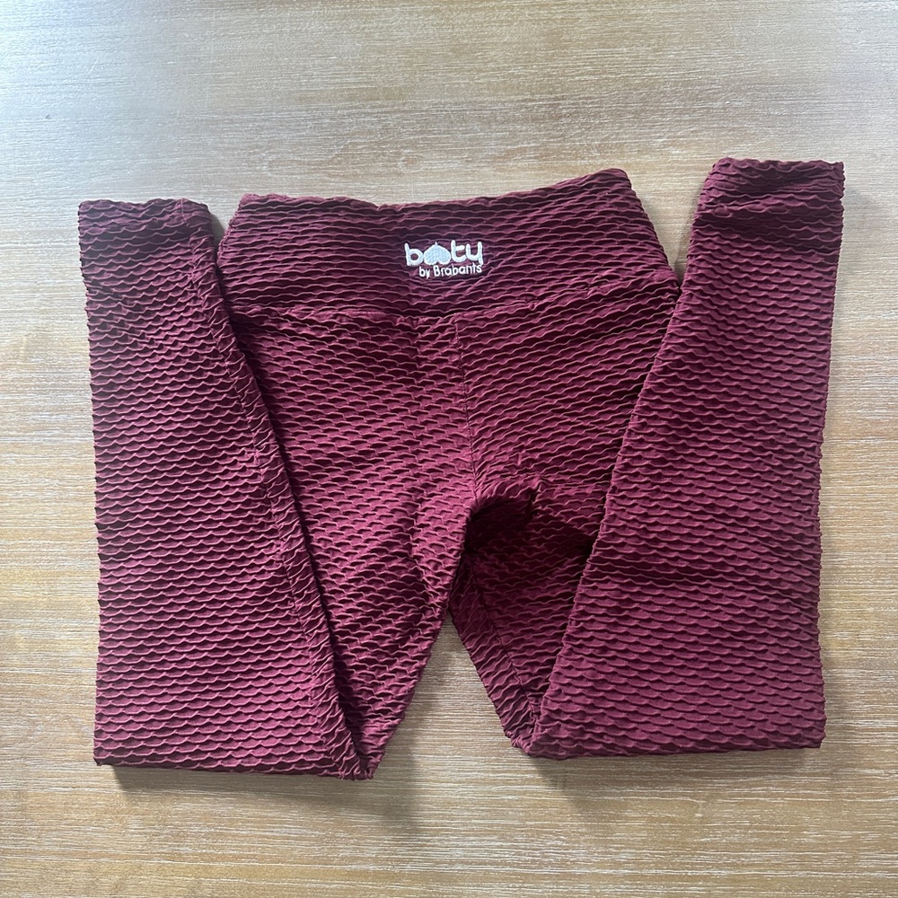 Booty by Brabants Black Wine / Maroon Croco Leggings